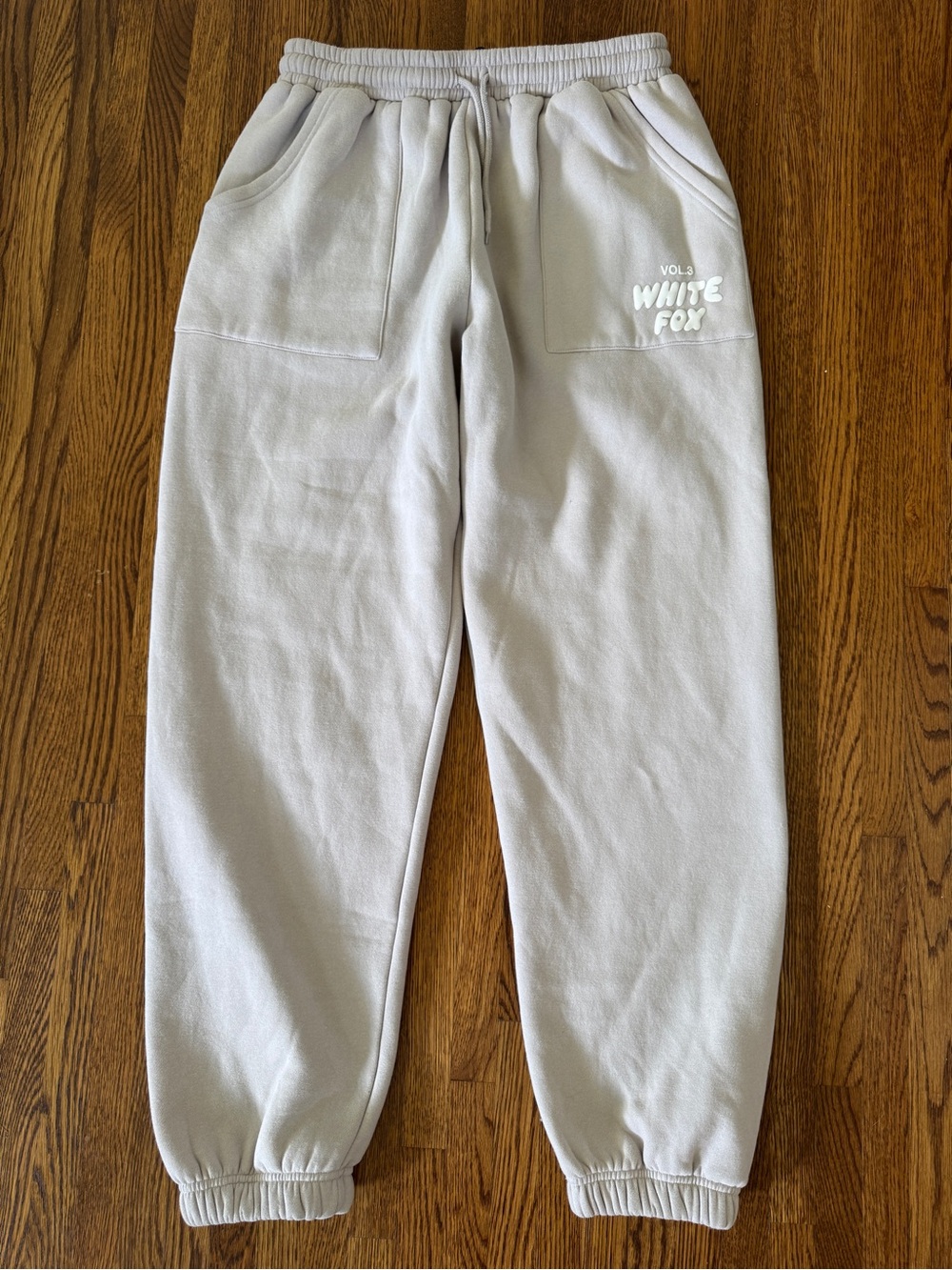 White Fox Jogger Sweatpants size Large